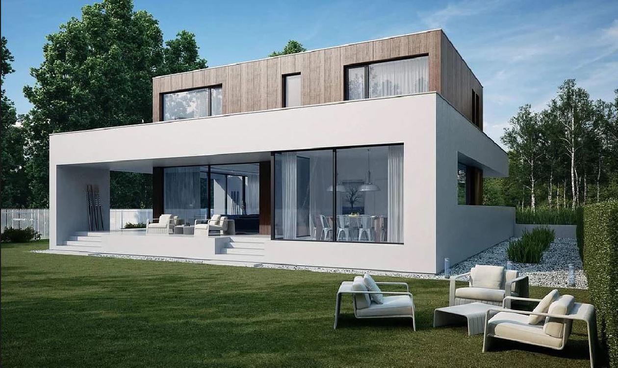 VILLA PREFABBRICATA MODERNA MODELLO AA 8