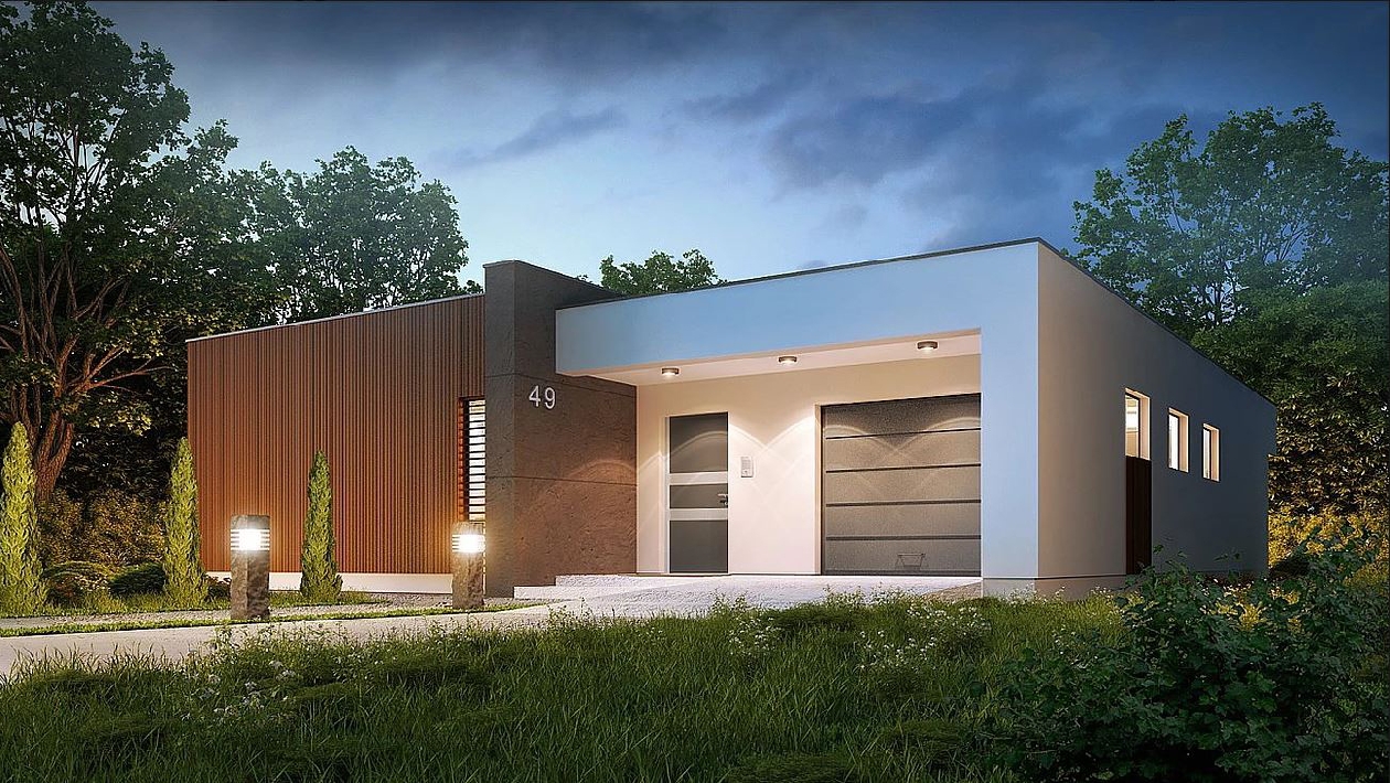 VILLA PREFABBRICATA MODERNA MODELLO AA 2